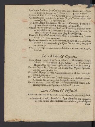 Libri Politici & Historici.