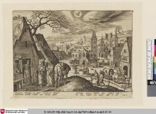 [The Virgin and Joseph at the Inn; Maria und Josef vor dem Gasthaus]