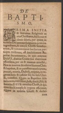 De Baptismo.