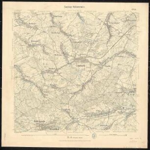 Äquidistantenkarte 95 : Section Hohenstein, 1889 : Section Hohenstein. - 1:25000. - Leipzig: Giesecke & Devrient, 1889. - 1 Kt.