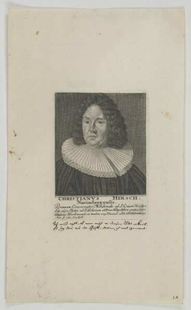 Bildnis des Christian Hirsch