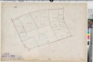 Walstedde (Drensteinfurt), Flurbereinigung Walstedde, Bl. 18 Zuteilungskarte Walstedde Flur 34