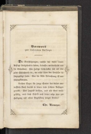 Vorwort zur siebenten Auflage.