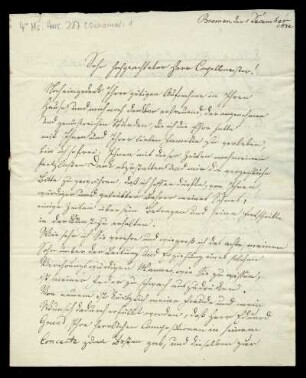Brief von Carl Friedrich Ochernal an Louis Spohr