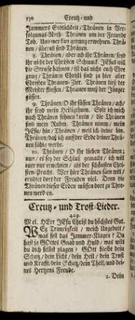 Creutz- und Trost-Lieder.