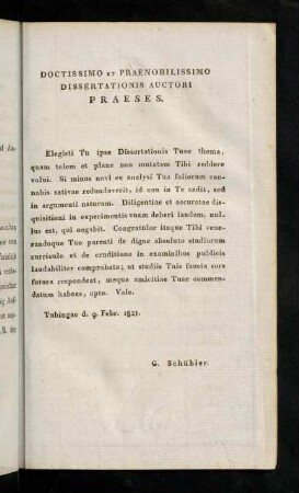 29, Doctissimo et praenobilissimo dissertationis auctori praeses