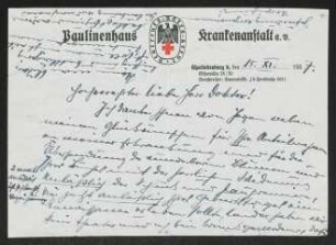 Brief von Heinrich George an Gerhart Hauptmann