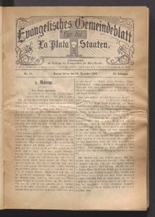 No. 50. 13. December 1916. 22. Jahrgang