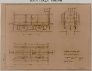 offener Güterwagen O 5t, Baujahr 1865