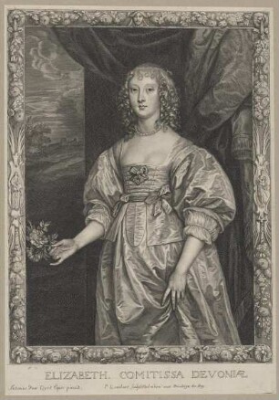 Bildnis der Elizabeth Comitissa Devoniæ