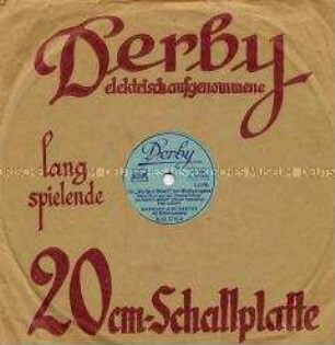Derby-Plattenhülle