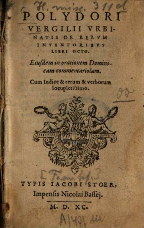 De rerum inventoribus libri octo