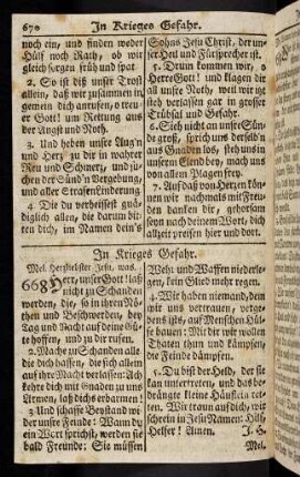 670-679, In Krieges Gefahr; ... (668 - 675)