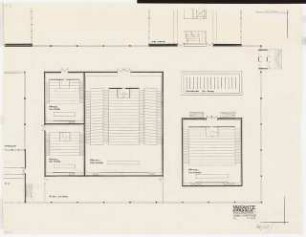 Chemische Institute der Universität Köln: Hörsäle Grundriss EG, 1:100