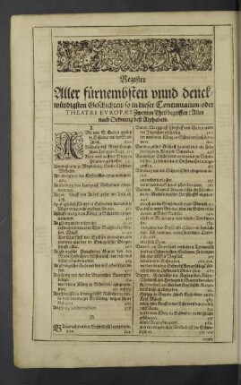 Register aller fürnehmsten unnd denckwürdigsten Geschichten