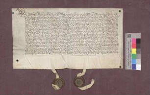 Konrad von Ramstein vergabt mit dem Domkapitel den Rückkauf von Gülten etc. zu Riehen.