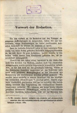 Zeitschrift für Chemie und Pharmacie : Correspondenzbl., Archiv u. krit. Journal f. Chemie, Pharmacie u. d. verwandten Disciplinen. 3. 1860