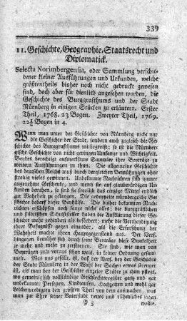 Selecta Norimbergensia. T.1.2.