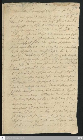 Brief von August Hermann Francke an [Unbekannt].