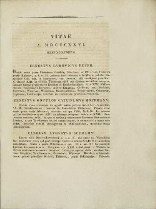 Vitae A. MDCCXXVI. Renvnciatorvm