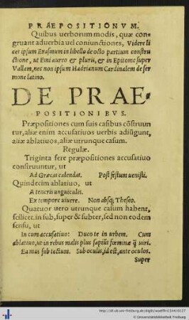 De Praepositionibus