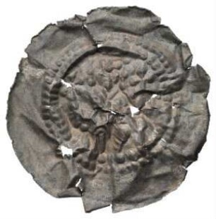 Fundmünze, Brakteat, 1200 - 1250