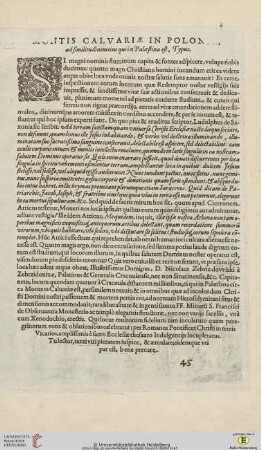 Montis Calvariae in Polon