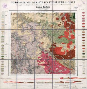 [5046] Freiberg, Geologische Specialkarte des Königreichs Sachsen