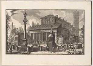 Veduta della Basilica di S. Lorenzo fuor delle mura (Ansicht der Basilika S. Lorenzo fuori le Mura), aus der Folge "Vedute di Roma"