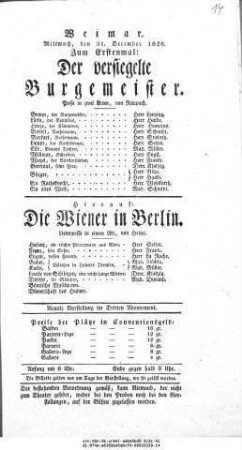 Der versiegelte Burgemeister
