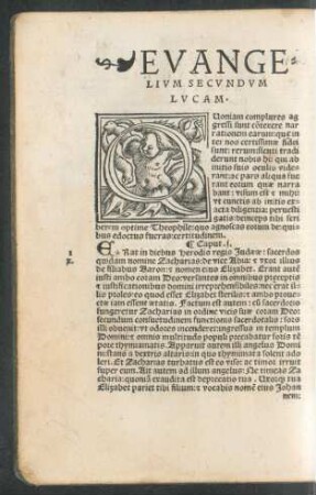 Evangelium Secundum Lucam.