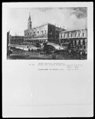 Der Dogenpalast und die Piazzetta di San Marco