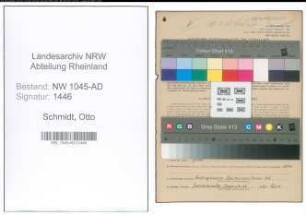 Entnazifizierung Otto Schmidt , geb. 23.10.1904 (Beamter)