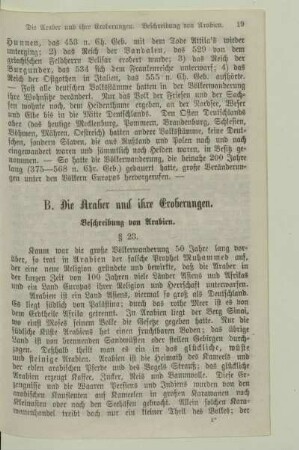 B. Die Araber und ihre Eroberungen