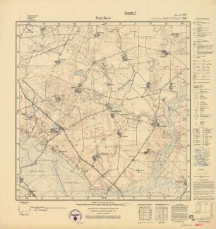 1842 (alte Nr.: 510) Drechow, Meßtischblatt (4cm - Karte)