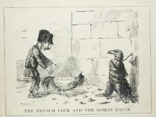 The French cock and the Roman eagle