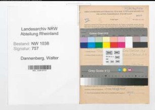 Entnazifizierung Walter Dannenberg , geb. 18.03.1903 (Pfleger)