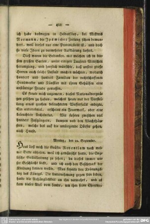 Montag, den 22. September