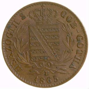 Münze, Pfennig, 1865