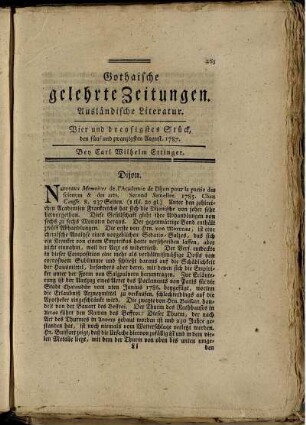 Vier und dreysigstes Stück, den fünf und zwanzigsten August, 1787.