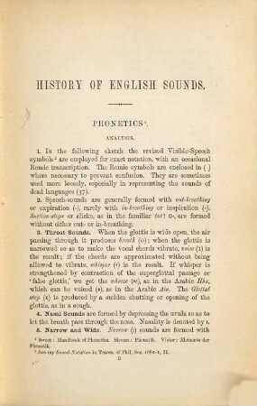 A history of English sounds from the earliest period : with full word-lists