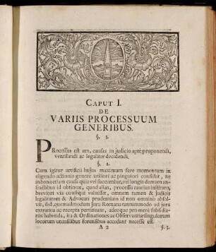 Caput I. De Variis Processuum Generibus.