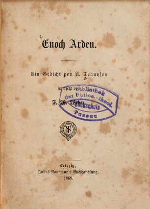 Enoch Arden : ein Gedicht