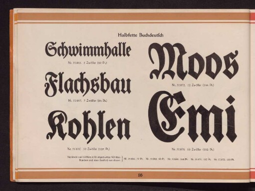 Halbfette Buchdeutsch