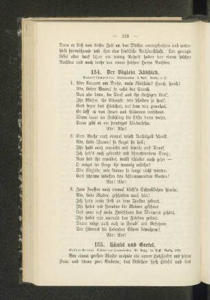 134. Der Vöglein Abschied.