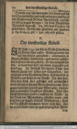 II. Der dienstwillige Kobolt