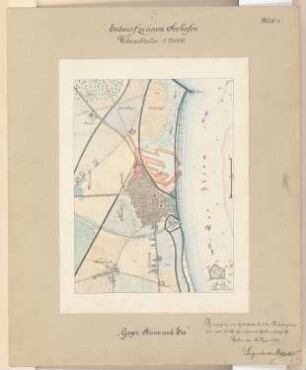 Seehafen Schinkelwettbewerb 1898: Lageplan 1:25000