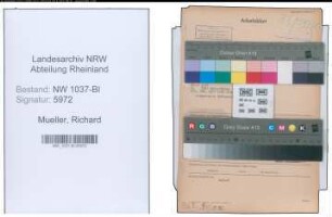 Entnazifizierung Richard Mueller , geb. 21.12.1880 (Landessekretaer)