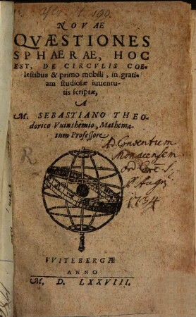 Novae quaestiones doctrinae sphaericae