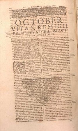 October Vita s. Remigii Rhemensis Archiepiscopi Et Confessoris.